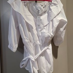 NWT Lane Bryant White Dress Top